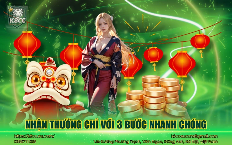 Thưởng nạp lần đầu 200% - Tối đa 8.888K cho tân binh 3 Nhận thưởng chỉ với 3 bước nhanh chóng